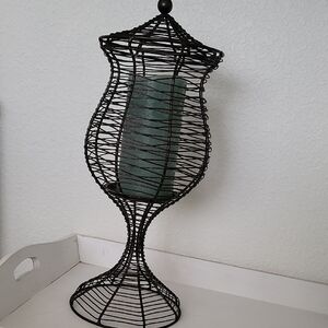 Elegant Black Wire candle holder